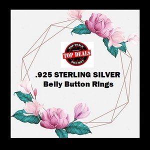 .925 STERLING SILVER NAVEL PIERCING